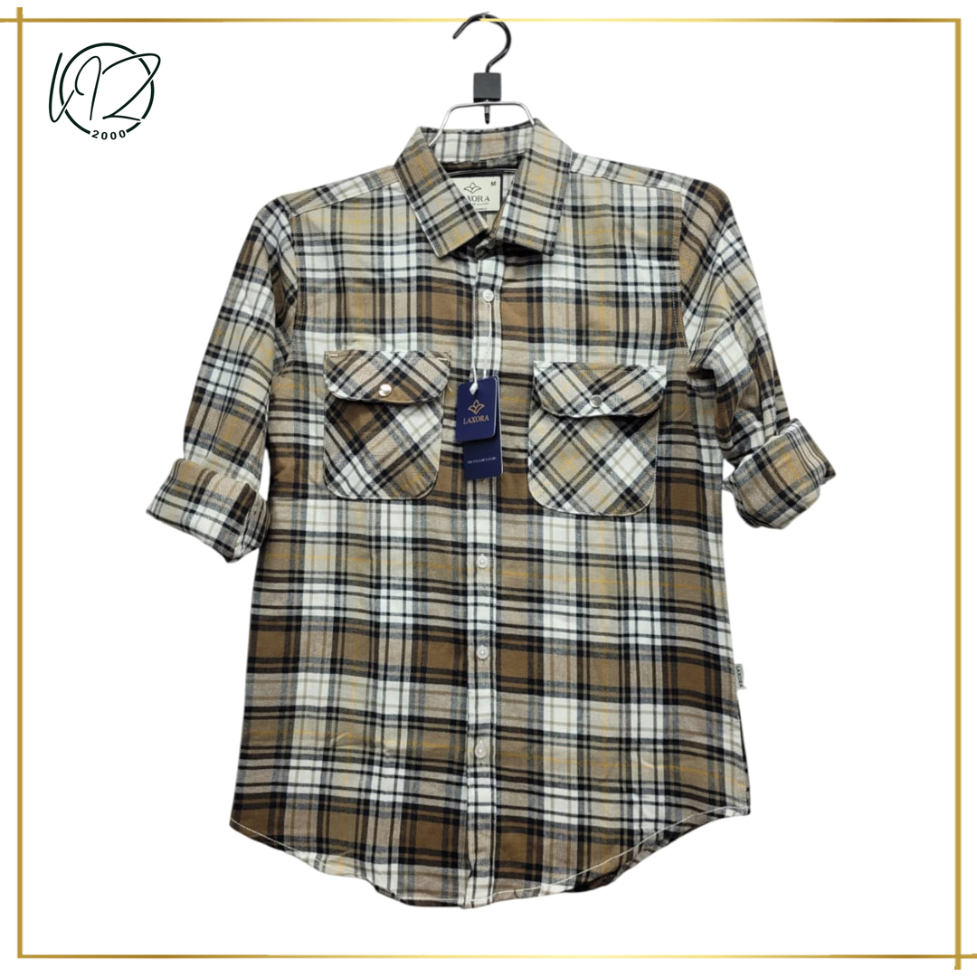 Regular Fit Checkered Casual Shirt
