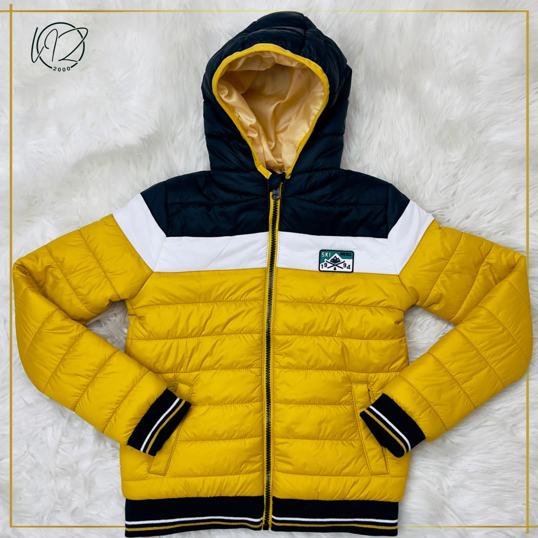 Golden Yellow Puffer Jacket
