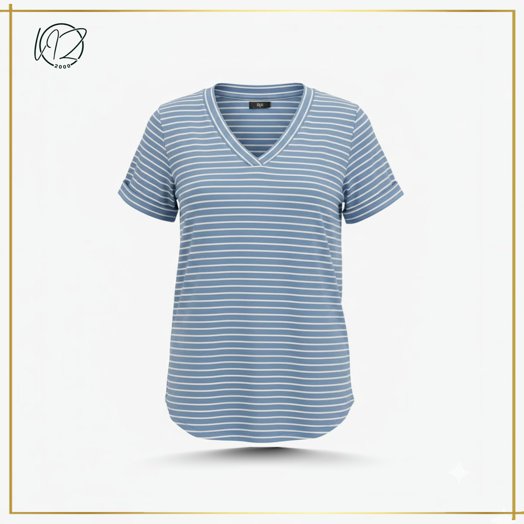 Sky Blue Check T-shirt